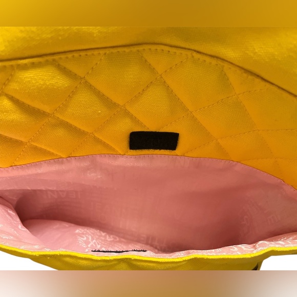 Vibrant Yellow Quilted Baby Bag with Pink Details - Picture 5 of 8